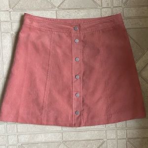 🆕H&M NWT Light Orange Suede-like mini skirt